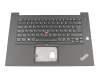 01YU774 teclado incl. topcase original Lenovo DE (alemán) negro/negro con retroiluminacion y mouse stick