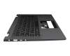 025.901N3.0001 teclado incl. topcase original Lenovo DE (alemán) gris/canaso con retroiluminacion