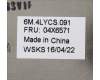 04X6571 Lenovo MECH_ASM KBD Bezel,5BCP,NFC,DEN,CNY