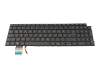07K5RR teclado original Dell DE (alemán) negro/negro con retroiluminacion