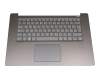 0A869000 teclado incl. topcase original Lenovo DE (alemán) gris/canaso con retroiluminacion