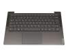 0A9BB000 teclado incl. topcase original Lenovo DE (alemán) gris/canaso con retroiluminacion