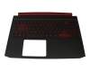 0B-063-21-00JK teclado incl. topcase original Acer DE (alemán) negro/negro con retroiluminacion
