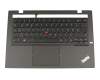 0C45081 teclado incl. topcase original Lenovo DE (alemán) negro/negro con retroiluminacion y mouse stick