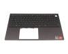 0JVYYX teclado incl. topcase original Dell DE (alemán) negro/canaso con retroiluminacion