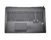0K05-001C000 teclado incl. topcase original Pega UK (Inglés) negro/negro con retroiluminacion