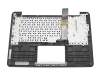 0KN0-RS1GE22 teclado incl. topcase original Pega DE (alemán) negro/plateado