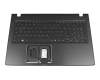 0KN1-0T2GE13 teclado incl. topcase original Acer DE (alemán) negro/negro con retroiluminacion