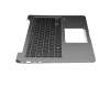 0KN1-2P2GE13 teclado incl. topcase original Pegatron DE (alemán) negro/canaso