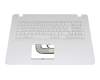 0KN1-2R3GE1218515020235 teclado incl. topcase original Asus DE (alemán) blanco/blanco
