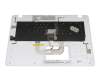 0KN1-2R3GE1218515020235 teclado incl. topcase original Asus DE (alemán) blanco/blanco