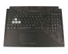 0KN1-561GE11 teclado incl. topcase original Pega DE (alemán) negro/negro con retroiluminacion