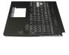 0KN1-5J2GE11 teclado incl. topcase original Pega DE (alemán) negro/negro con retroiluminacion