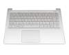 0KN1-5L5GE1Z teclado incl. topcase original Medion DE (alemán) plateado/plateado