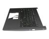 0KN1-5P1GE12 teclado incl. topcase original Acer DE (alemán) negro/negro