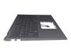 0KN1-791GE13 teclado incl. topcase original Pegatron DE (alemán) negro/canaso