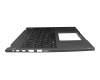 0KN1-8Z1GE12 teclado incl. topcase original Acer DE (alemán) negro/canaso con retroiluminacion