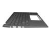 0KN1-A11GE13 R1.0 teclado incl. topcase original Pegatron DE (alemán) gris/canaso con retroiluminacion (Gun Metal Grey)