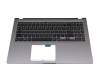 0KN1-AH5GE11 teclado incl. topcase original Pega DE (alemán) negro/canaso (SD)