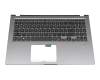 0KN1-AH5GE12 Rev. R1.0 teclado incl. topcase original Asus DE (alemán) negro/canaso