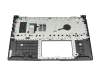 0KN1-H34GE21 teclado incl. topcase original Pega DE (alemán) negro/negro con retroiluminacion