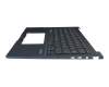 0KNB-290CGE00 teclado incl. topcase original Asus DE (alemán) azul/azul con retroiluminacion