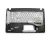 0KNB-610TGE00 teclado incl. topcase original Asus DE (alemán) negro/canaso incluyendo soporte ODD