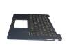 0KNB0-2627GE00 teclado incl. topcase original Asus DE (alemán) negro/azul con retroiluminacion