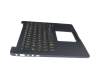 0KNB0-2627GE00 teclado incl. topcase original Asus DE (alemán) negro/azul con retroiluminacion