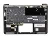 0KNB0-3130SF00 teclado incl. topcase original Asus SF (suiza-francés) negro/canaso