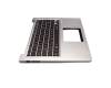0KNB0-3628GE00 teclado incl. topcase original Asus DE (alemán) negro/plateado con retroiluminacion