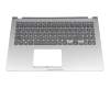 0KNB0-5108GE00 teclado incl. topcase original Asus DE (alemán) blanco/plateado