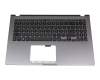 0KNB0-5109GE00 teclado incl. topcase original Asus DE (alemán) negro/canaso con retroiluminacion