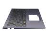 0KNB0-5113GE00 teclado incl. topcase original Asus DE (alemán) negro/azul