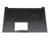 0KNB0-562AGE00 teclado incl. topcase original Asus DE (alemán) negro/negro con retroiluminacion