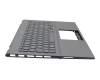 0KNB0-562CGE00 teclado incl. topcase original Asus DE (alemán) gris/canaso con retroiluminacion