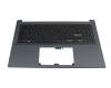 0KNB0-562QGE00 teclado incl. topcase original Asus DE (alemán) negro/azul con retroiluminacion