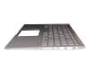 0KNB0-563CSF00 teclado incl. topcase original Asus SF (suiza-francés) plateado/plateado con retroiluminacion