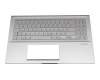 0KNB0-563KGE00 teclado incl. topcase original Asus DE (alemán) plateado/plateado con retroiluminacion