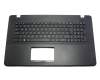 0KNB0-610FSF00 teclado incl. topcase original Asus SF (suiza-francés) negro/negro