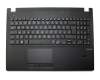 0KNB0-610LGE00 teclado incl. topcase original Wistron DE (alemán) negro/negro