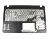 0KNB0-610TGE00 teclado incl. topcase original Asus DE (alemán) negro/plateado
