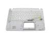 0KNB0-610UGE00 teclado incl. topcase original Asus DE (alemán) blanco/blanco Incluye soporte ODD