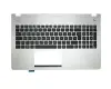 0KNB0-6620GE00 teclado incl. topcase original Asus DE (alemán) negro/plateado con retroiluminacion