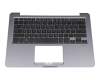 0KNB0-F125GR00 teclado incl. topcase original Asus GR (griego) negro/plateado/negro