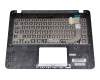 0KNB0-F126GE00 teclado incl. topcase original Asus DE (alemán) negro/plateado
