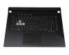 0KNR0-4613GE00 teclado incl. topcase original Asus DE (alemán) negro/transparente/negro con retroiluminacion