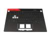 0KNR0-4810GE00 teclado incl. topcase original Asus DE (alemán) negro/negro/rosé con retroiluminacion RGB 4-ZONE