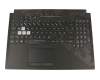 0KNR0-6614GE00 teclado incl. topcase original Asus DE (alemán) negro/negro con retroiluminacion