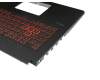0KNR0-661CGE00 teclado incl. topcase original Asus DE (alemán) negro/rojo/negro con retroiluminacion